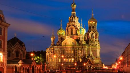 Stunning Urban Nightscape with Historic Architecture wallpaper