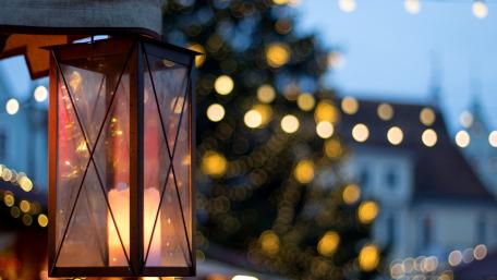 Warm Glow of Celebration Lights wallpaper