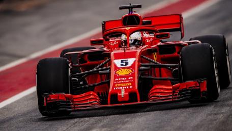 Speedy Red Fury on the Track wallpaper