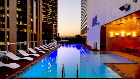 Urban Oasis at Dusk wallpaper