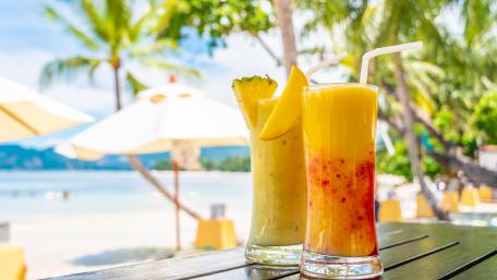 Refreshing Summer Cocktails by the Beach wallpaper