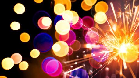 Vibrant Celebration Sparks Glow and Shine wallpaper