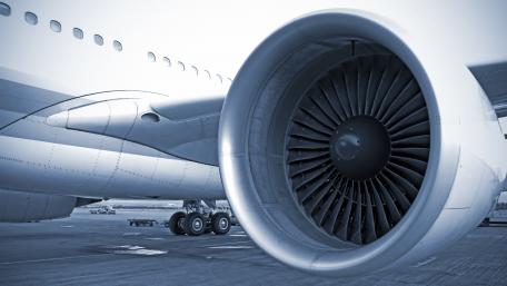 Dynamic Aircraft Engine Close-Up Wallpaper wallpaper