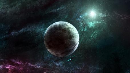 Galactic Dreamscape of an Uncharted World wallpaper
