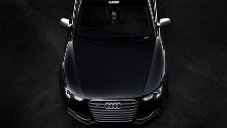 Sleek Black Audi Perfect for Car Enthusiasts wallpaper