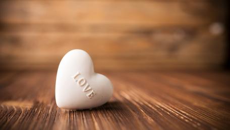 Timeless Love in a Heart Shape wallpaper