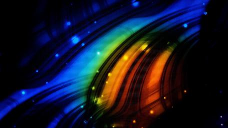 Vibrant Waves of Colorful Light wallpaper
