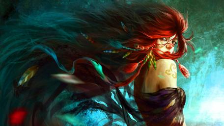 Mystical Beauty in a Dreamy Realm wallpaper