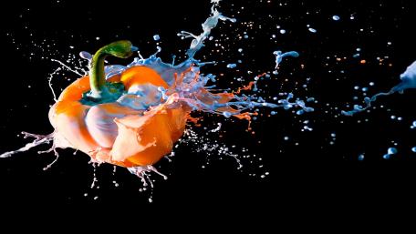 Vibrant Splash of Creativity in Motion wallpaper