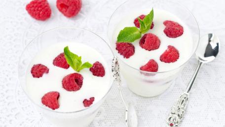Delicious Raspberry Dessert Cups for a Sweet Treat wallpaper