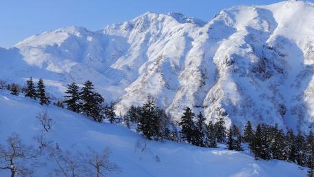 Majestic Winter Mountain Landscape with Snow wallpaper