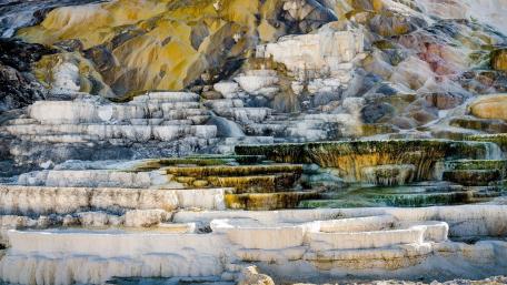 Majestic Terraces of Nature's Artwork wallpaper