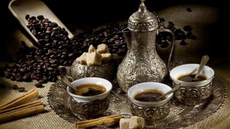 Aromatic Coffee and Sugar Delightful Setup wallpaper