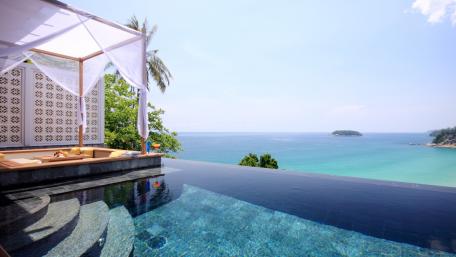 Tropical Paradise by the Infinity Pool wallpaper