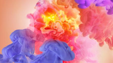 Vibrant Swirls of Colorful Abstract Art wallpaper