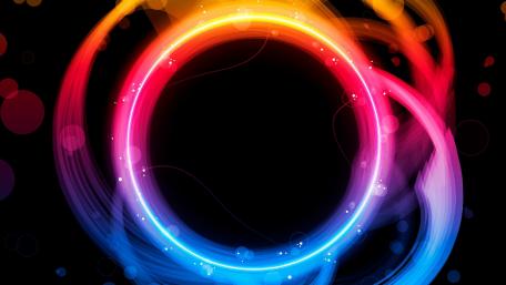 Vibrant Swirls of Light and Colorful Motion wallpaper