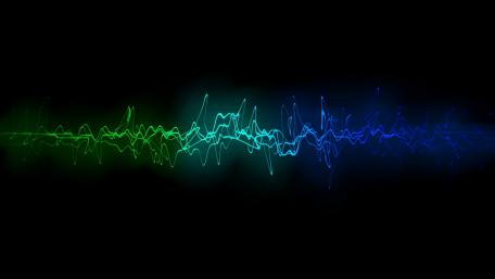 Vibrant Waves of Light Energy wallpaper