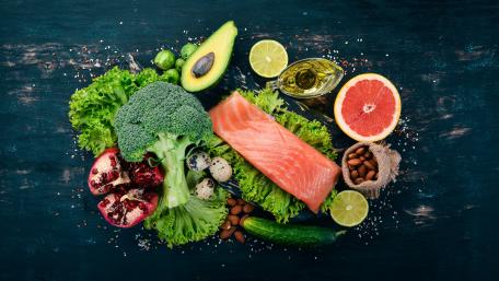 Vibrant Fresh Food Essentials for Healthy Living wallpaper