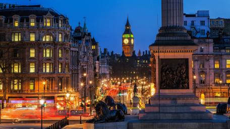 Charming Night View of London Cityscape wallpaper