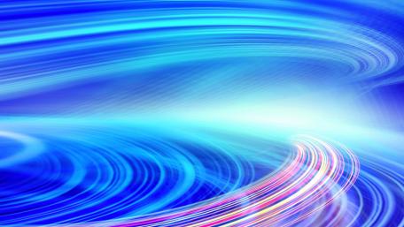 Dynamic Swirls of Serene Blue Light wallpaper