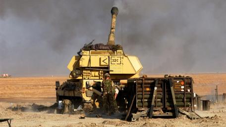 Powerful Military Operations Showcase Tank in Action wallpaper