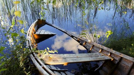 Tranquil Reflection on Calm Waters wallpaper