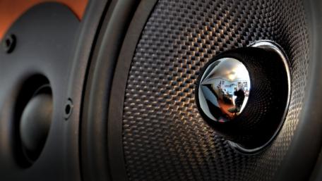 Bass Speaker Close-Up for Audiophiles wallpaper