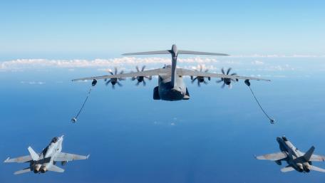 Military Aircraft in Formation Flight wallpaper