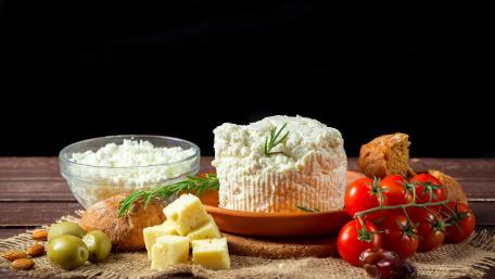 Delicious Cheese and Fresh Ingredients Displayed wallpaper