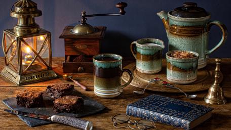 Cozy Coffee Time Wallpaper wallpaper