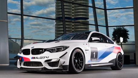 Sleek BMW M4 GT4 Race Car Wallpaper wallpaper