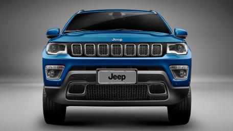 Vibrant Jeep Front View Wallpaper wallpaper
