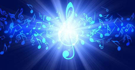 Harmonious Glow: A Symphony in Blue wallpaper