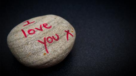 Love Carved in Stone for You wallpaper
