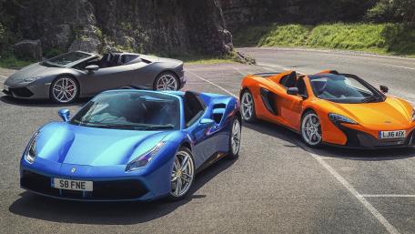 Lamborghini, Ferrari and McLaren wallpaper