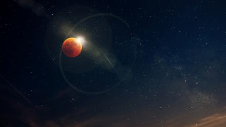 Red moon wallpaper