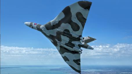 Majestic Military Aircraft in Flight wallpaper
