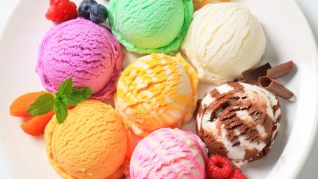 Colorful Ice Cream Delight for Sweet Treat Lovers wallpaper
