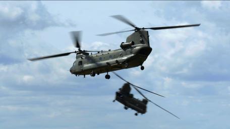 Military Helicopters in Action wallpaper