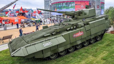 Powerful Military Tank Displayed at Event Ground wallpaper
