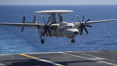 Dynamic Naval Aircraft in Action wallpaper