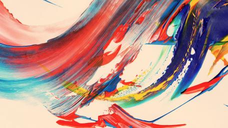 Vibrant Flow of Colors and Shapes wallpaper