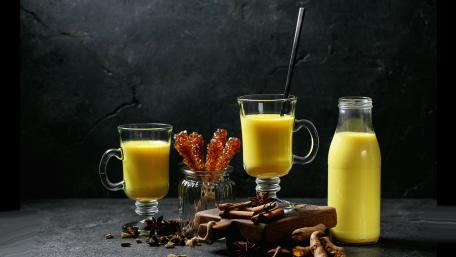 Golden Delights of Refreshing Beverages wallpaper