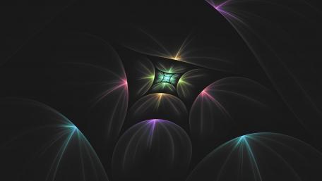 Mesmerizing Dark Fractal Patterns wallpaper