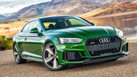 Sleek Green Audi RS5 Wallpaper wallpaper