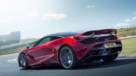 Sleek McLaren 720S Race Ready Wallpaper wallpaper