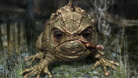 Grumpy Toad Stogie Vibes in 4K wallpaper