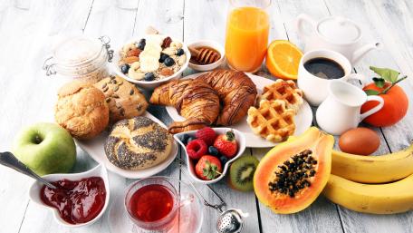 Delicious Breakfast Spread for a Perfect Morning Treats wallpaper