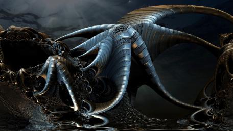 Mysterious Depths of Digital Artistry wallpaper