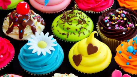 Colorful Cupcakes Delight wallpaper